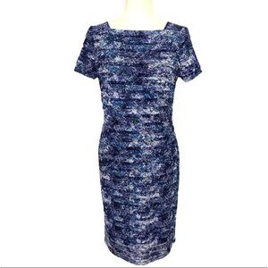 Adrianna Papell Ruffle Sheath Women’s Midi Dress - 6